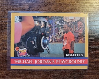 Michael Jordan 1990-1991 NBA Hoops #382 - Chicago Bulls - Playground - NBA