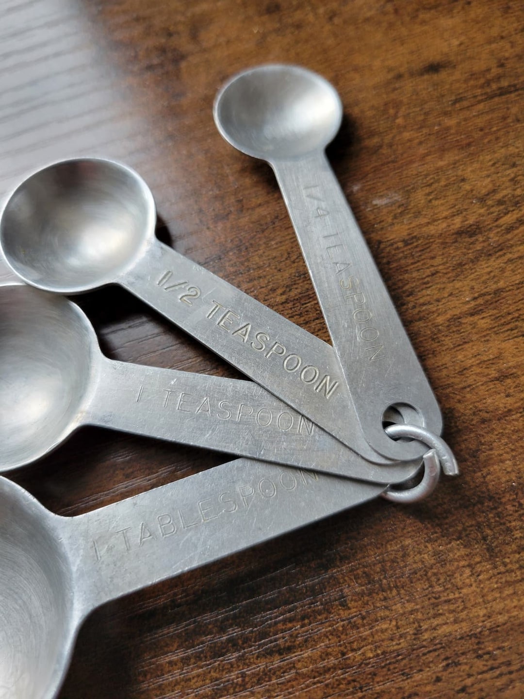 Set of 4 Aluminum Measuring Spoons Etsy