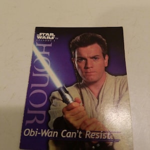Star Wars Episodio 1 Obi-Wan no puede resistirse al concurso de patatas fritas de Lay's, tarjeta pelable 10