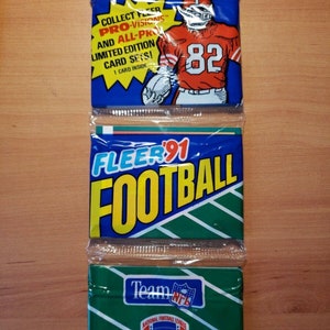 1991 Fleer NFL Football 42 Card Rack Pack - Nuevo/Sellado de caja recién abierta