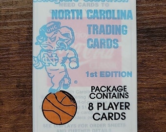 1989 Collegiate Collection North Carolina 8 Cards - Michael Jordan #200 on back