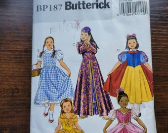 Vintage Butterick BP187 Pattern - Child's Dress - Size 2-5