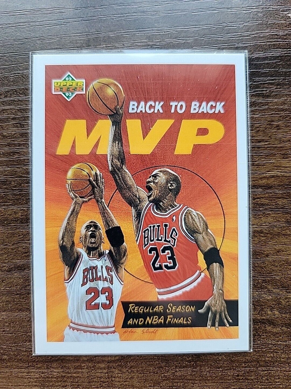 ＠NBA ブルズ コメモラティブカード (UPPER DECK 1992) Michael Jordan upper deck 1992 card #176 NBA Basketball