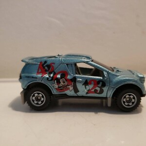 2008 Matchbox Quick Sander MB767 Rally Truck Mickey Mouse Edition Metallic Blue