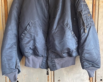 Vintage 90s MA-1 Alpha Industries Reversible Bomber Jacket