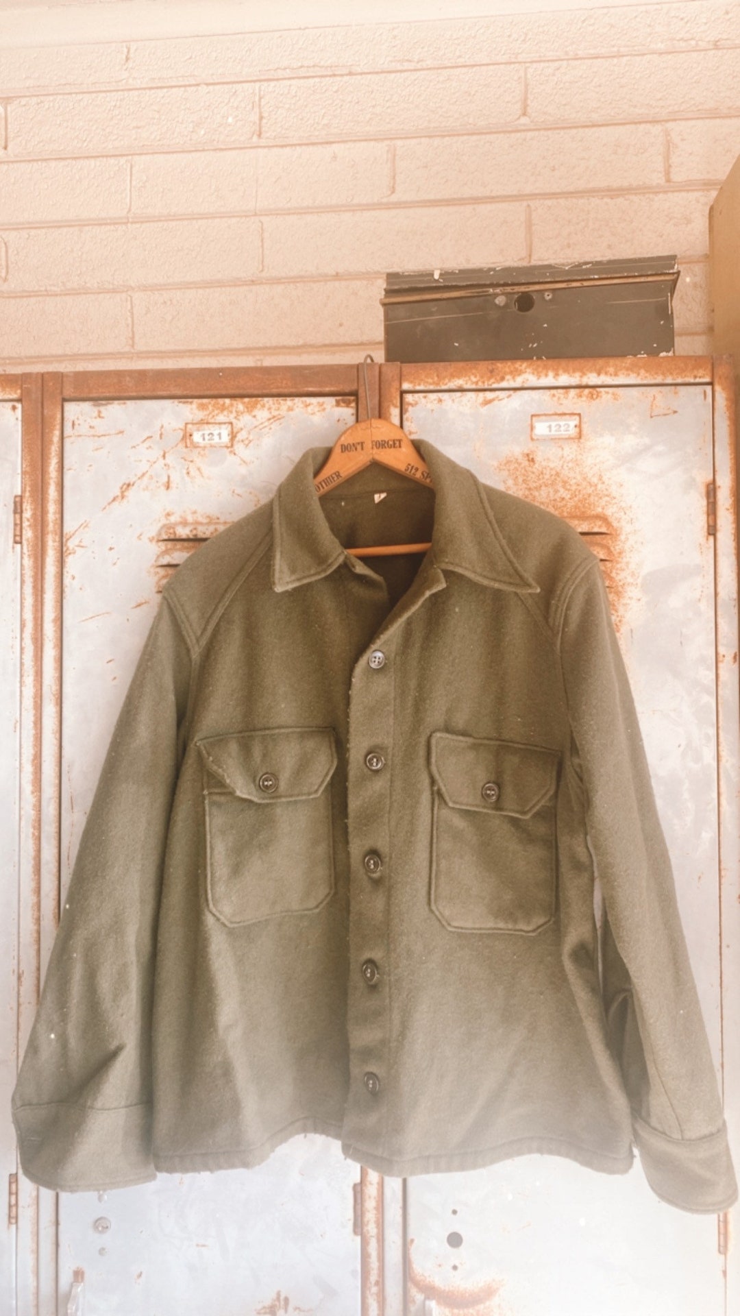 Vintage Men's Military Jacket Green Military Jacket Worn Jacket Vintage Military Vintage Jacket