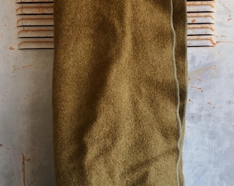Vintage Wool Army Blanket- Army Green blanket thick real wool blanket large, good condition, USA made, Virgin Wool, 82” x 57” military issue