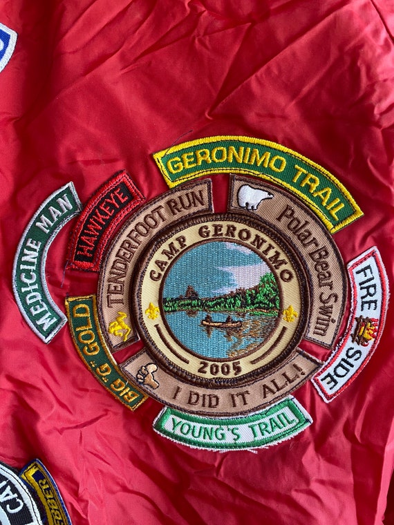 Vintage Boy Scout Jacket- leader jacket, red wind… - image 6