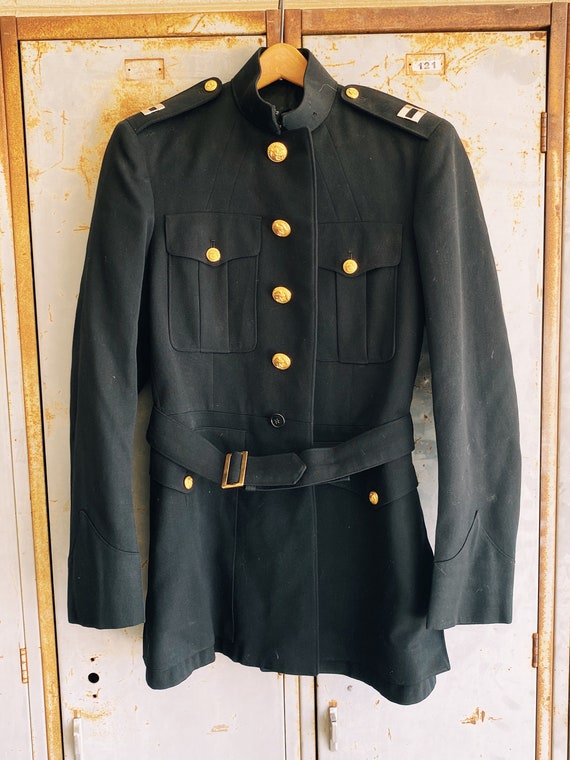 Vintage Men's USMC Officer M Jacket Blue Military Jac… - Gem