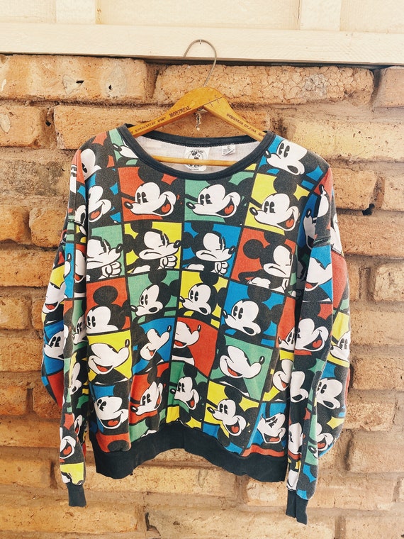 Disney Mickey Mouse Pull Sweat-shirt pour homme - Mickey & Co. L  Multicolore, Multicolore, Large