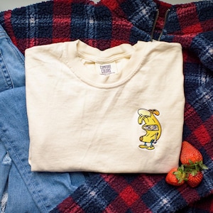 Hey Arnold Bananenkostüm besticktes T-Shirt - 90er Jahre Cartoon-Nostalgie-T-Shirt