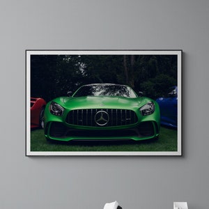 Mercedes AMG Car Print, Luxury Wall Art, Supercar Office Decor, Luxury Car Poster, Mercedes AMG Poster