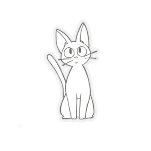 Kiki's Lieferservice Jiji Sticker - Entzückender Anime Aufkleber für Fans