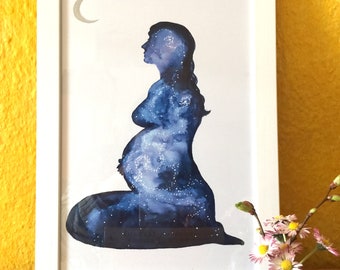 Watercolor image for pregnant women ~ Divine Pregnancy