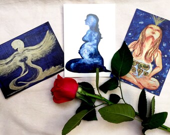 Postcard set for pregnant women