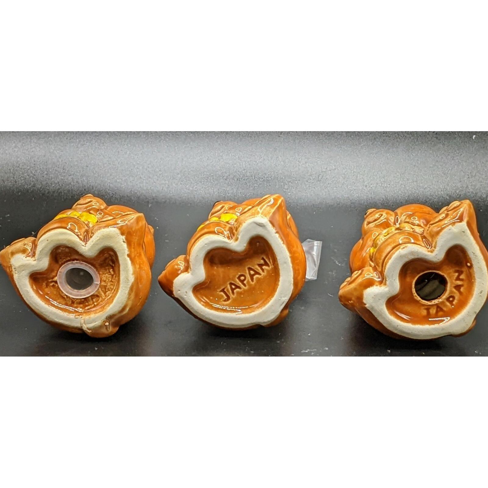 Vintage 1950s Honey Bear Salt & Pepper Shakers Toothpick Holder