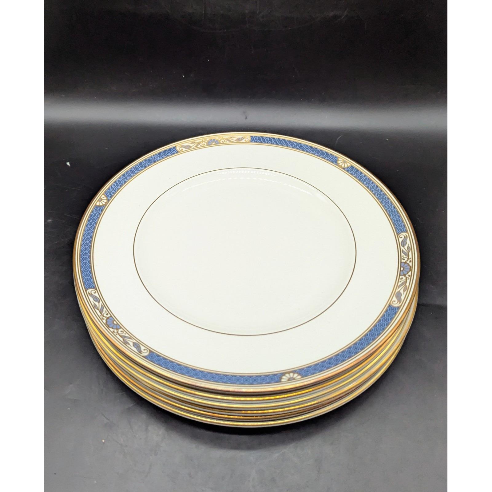 Vintage Set/6 Royal Doulton New Romance Collection Biscayne Dinner Plate 10.25"