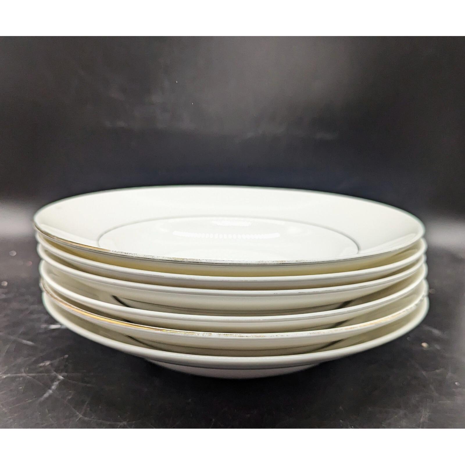 LENOX CONTINENTAL DINING GOLD 皿 約27cm Set of 6 Lenox Continental Dining Gold Rimmed Soul Bowl 9.25