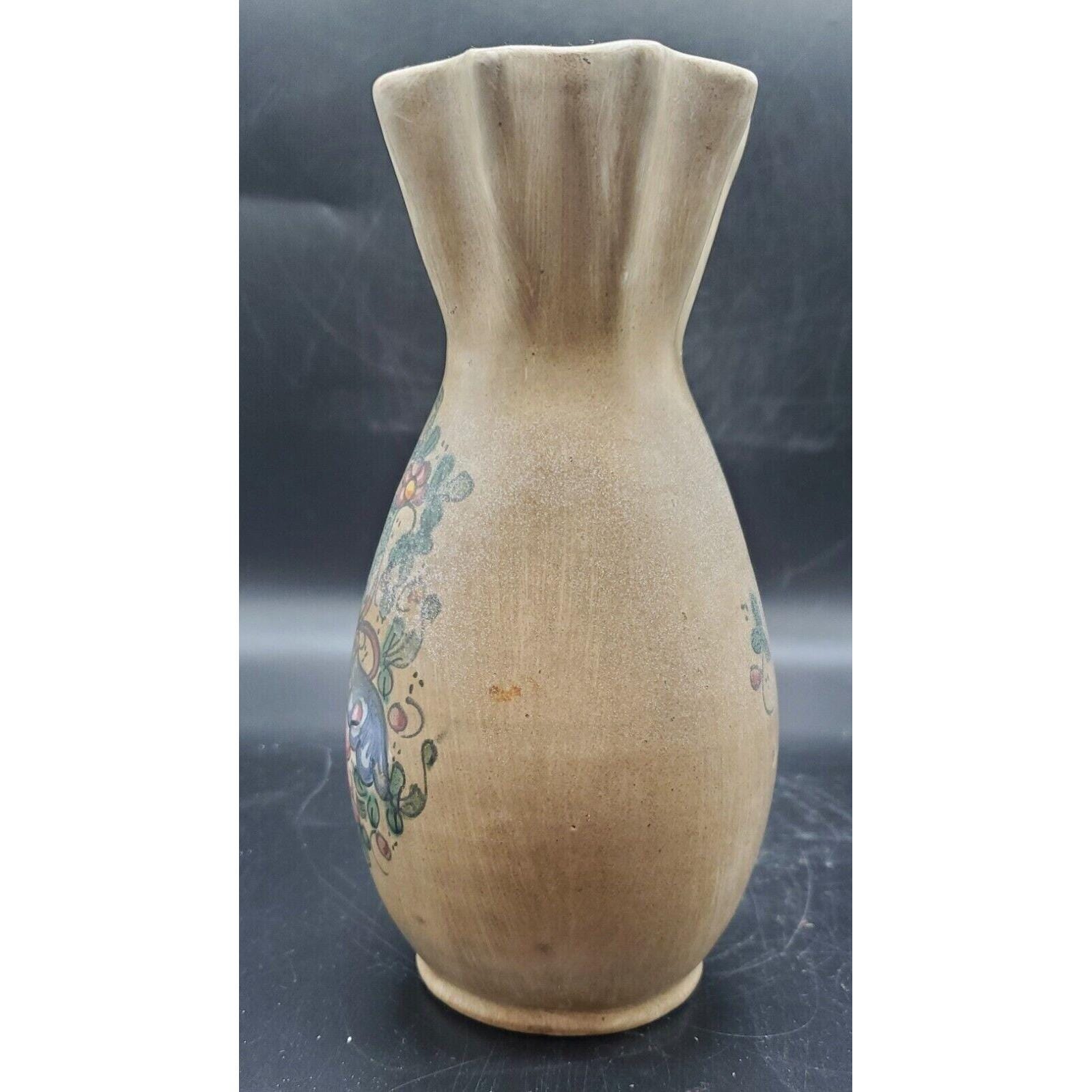 Vintage Biagioli CM Gubbio Italy Ceramic Art Pottery Hand Painted