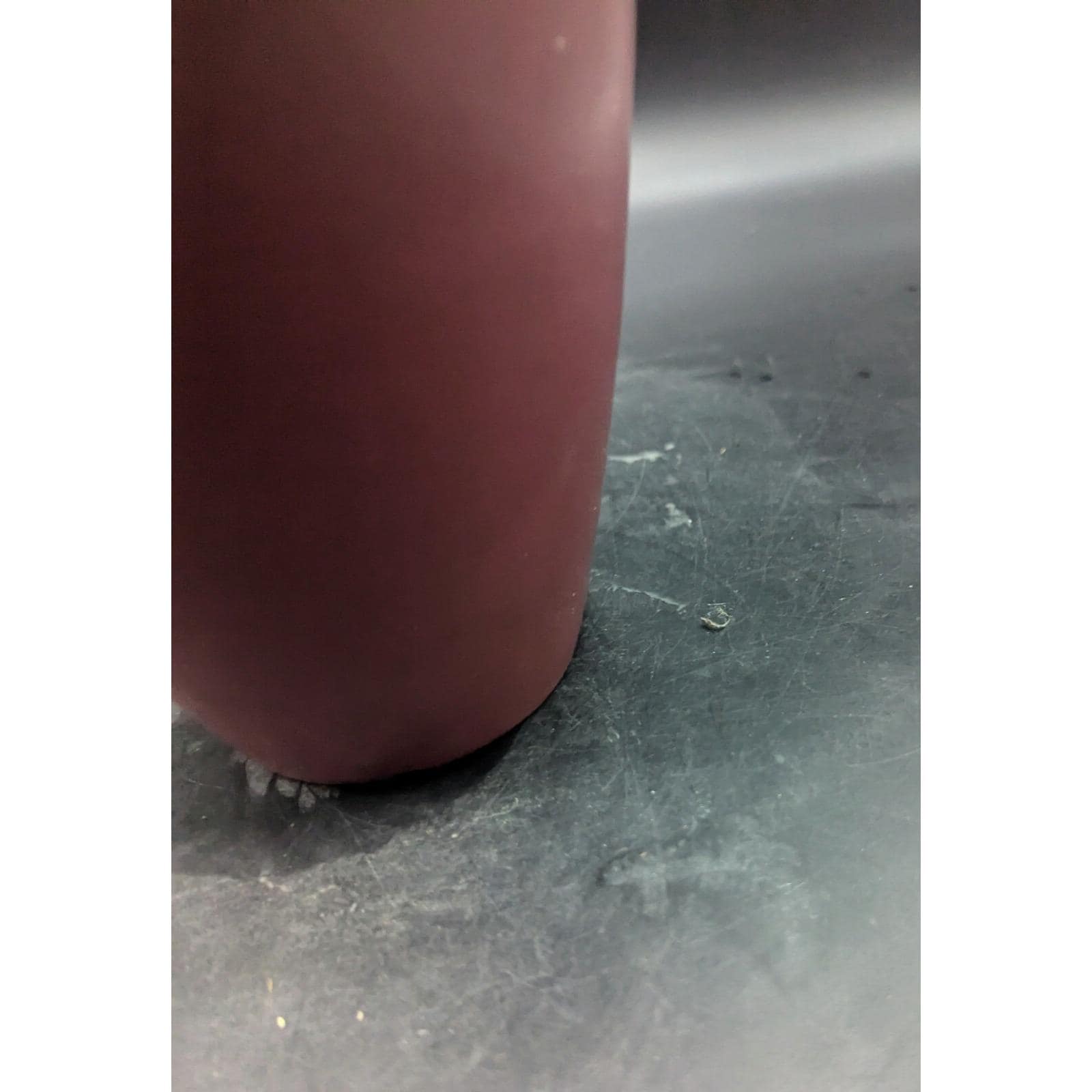 Antique Zanesville Pottery Tobacco Leaf Vase #102 Red Burgundy