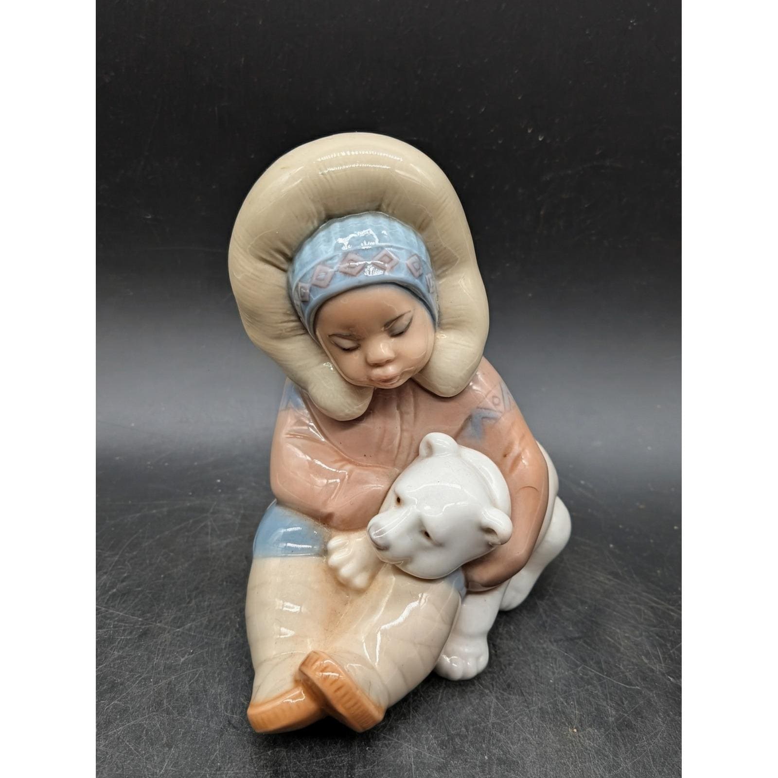 Lladro Polar Bear and Eskimo - Etsy