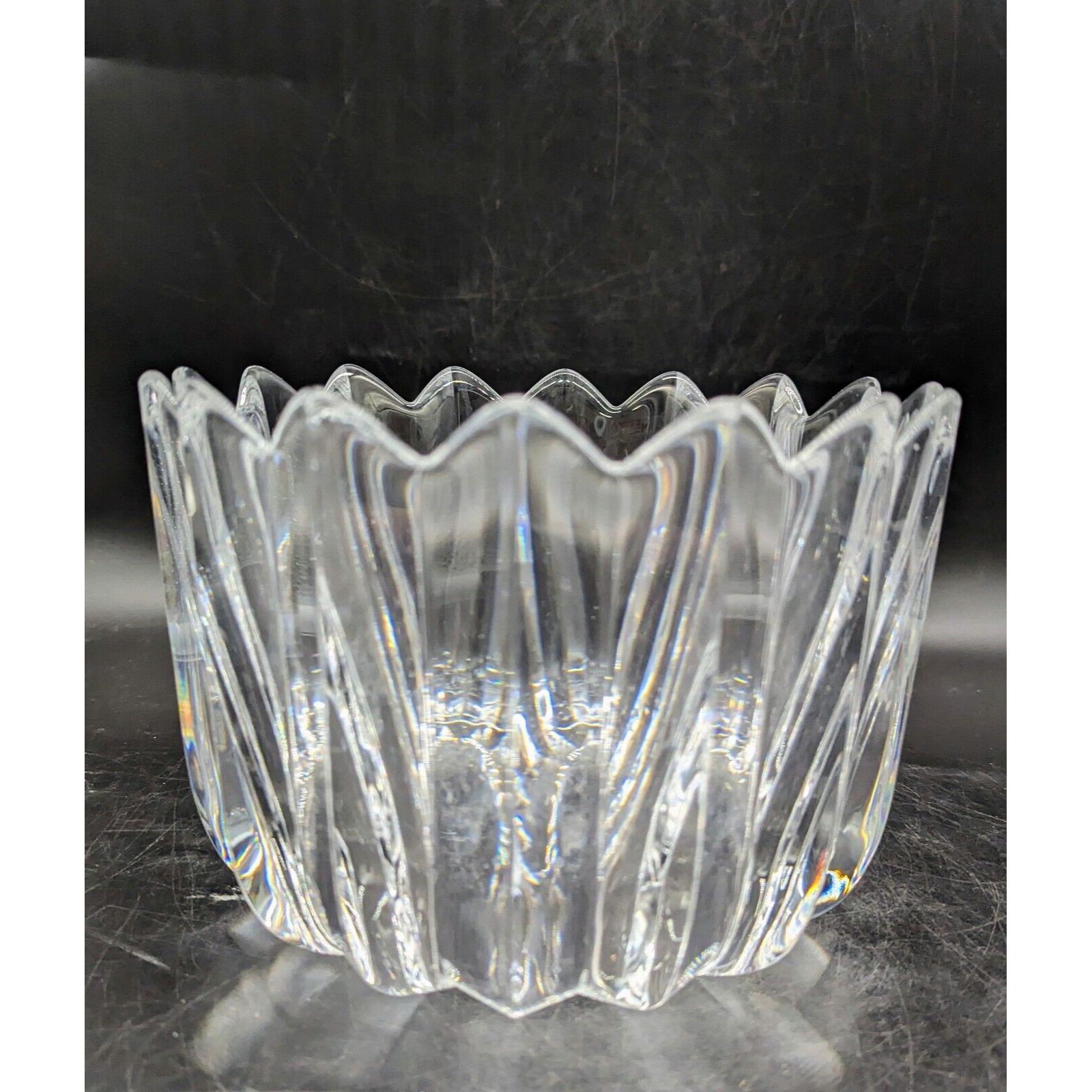 オレフォス Orrefors SWEDEN クリスタル花器 ボウル Vintage Orrefors 