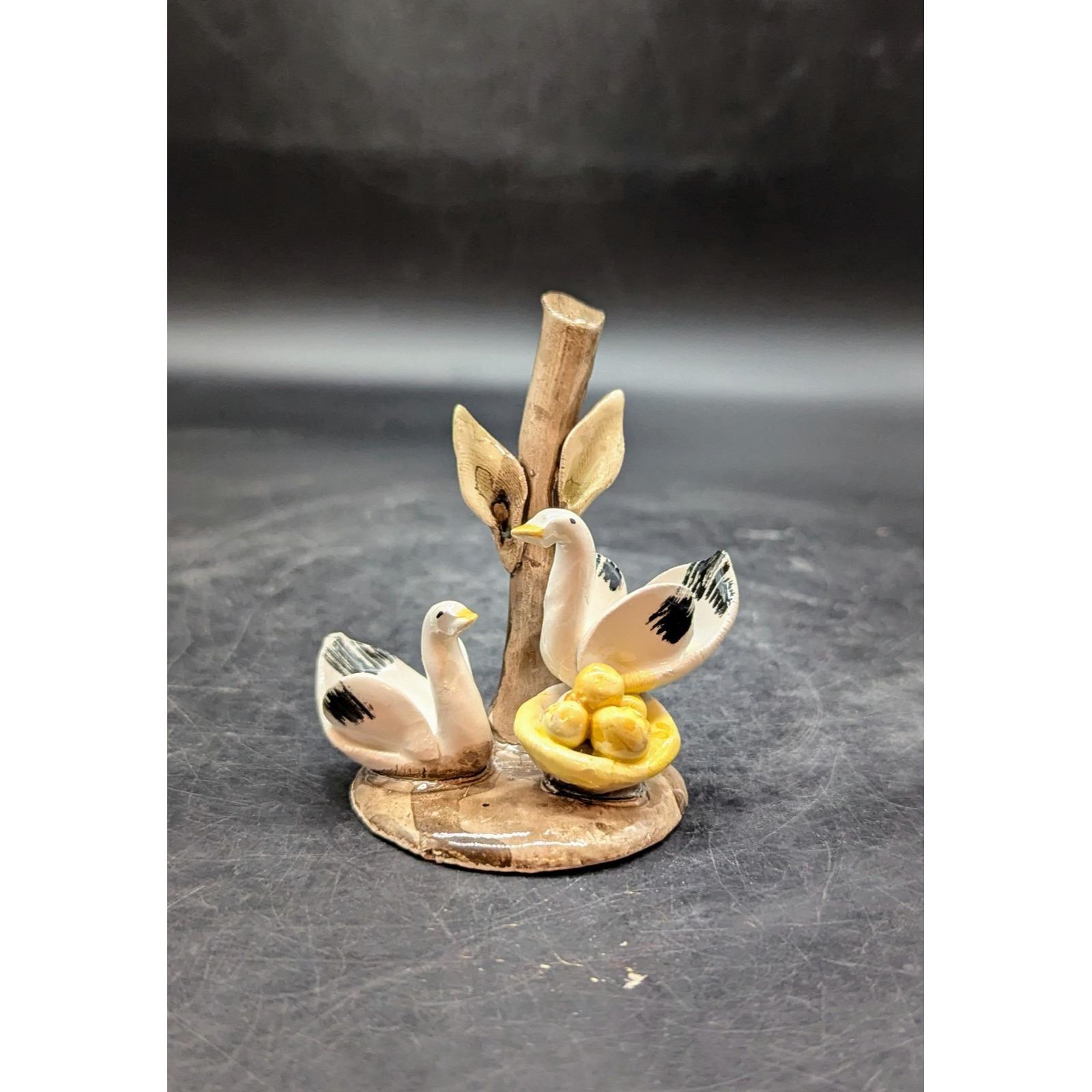 Clay Swan Sculpture - Etsy