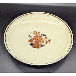 Vintage Royal Copenhagen Denmark Knud Autumn Floral Round Serving Bowl 9.75&quot;