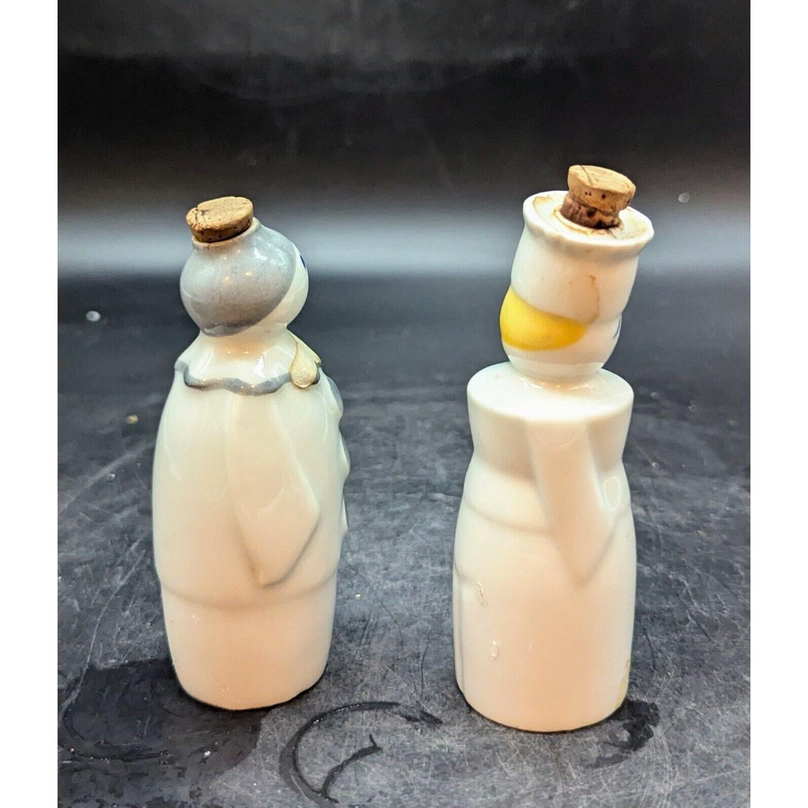 未開封　レアGARNIER Liqueurs Le Bougeoir Set/2 Vintage Garnier France Liqueur Clown Figural Small Porcelain
