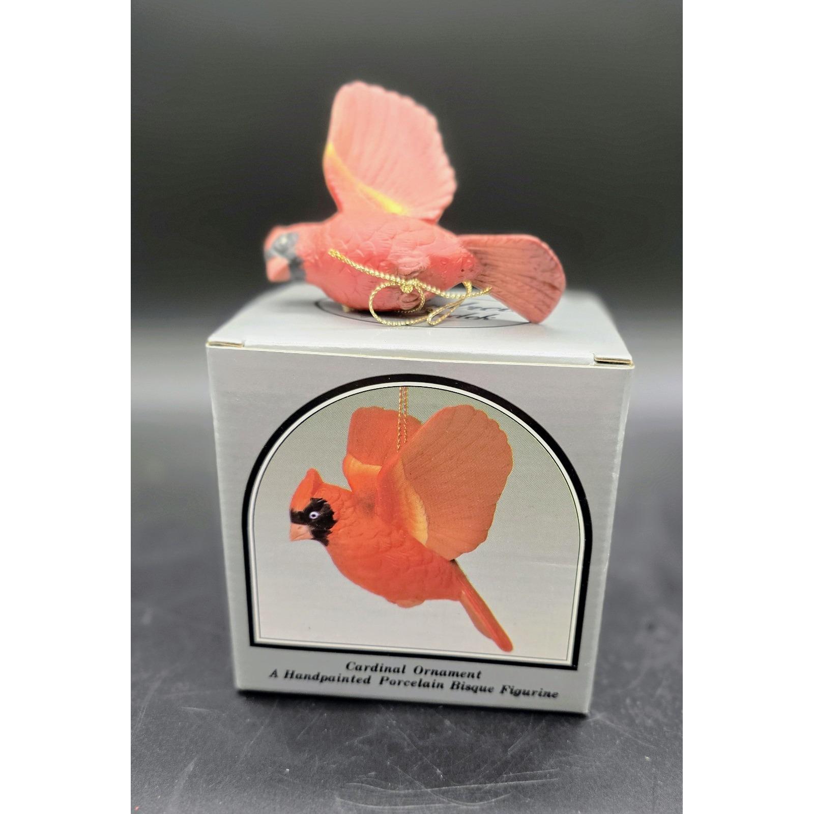 Vintage Andrea by Sadek Japan Porcelain Cardinal Bird Christmas