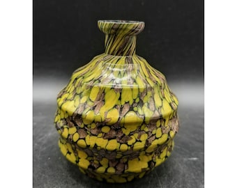 Botella bulbosa estilo Art Déco de cobre Murano con salpicaduras de aventurina de Vincenzo Nason, tal como está.