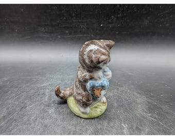 Royal Albert Miss Moppet Beatrix Potter Figurine Cat Mouse England