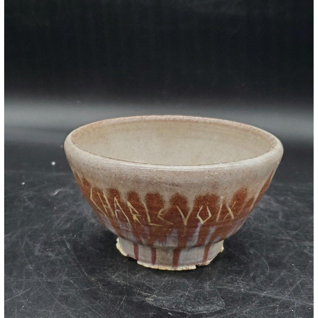 Vintage Handmade Art Pottery Red Drip Glaze Bowl 4.75" Signed - Etsy