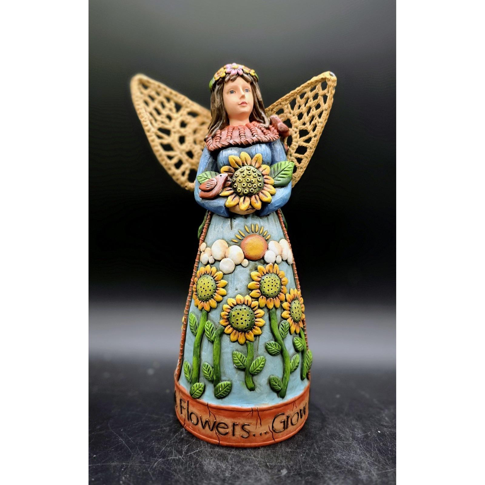 Copper Honey Farms Sunflower Angel 33123 Linda Jacque Figurine