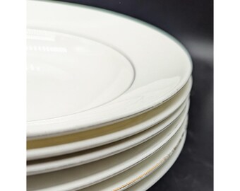 Set of 6 Lenox Continental Dining Gold Rimmed Soul Bowl 9.25