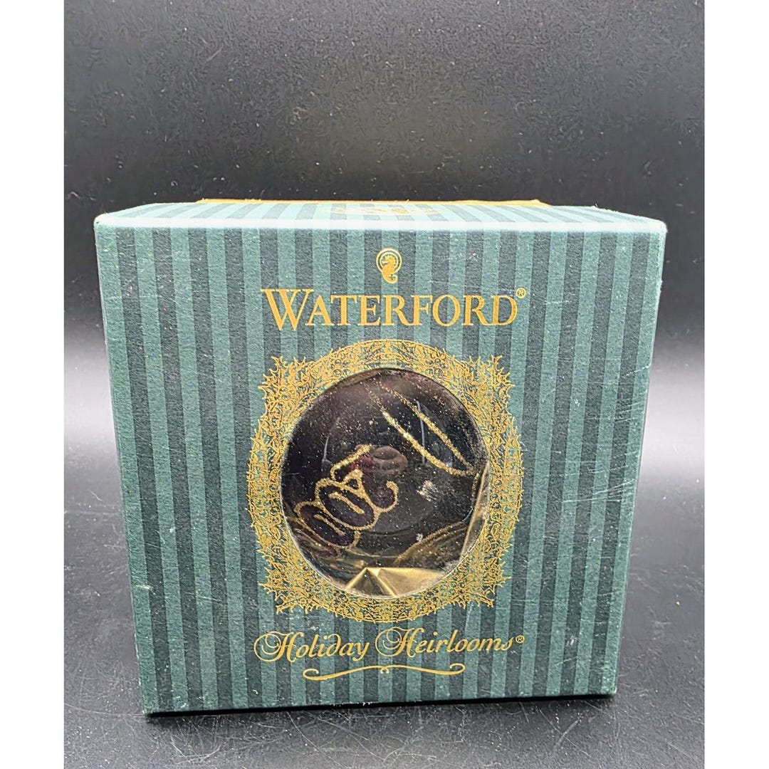 4" WATERFORD Holiday Heirlooms Ornament New Year's Celebration Ball ...