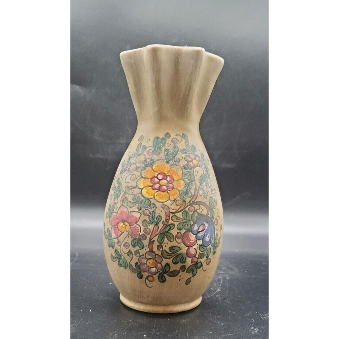 Vintage Biagioli CM Gubbio Italy Ceramic Art Pottery Hand Painted