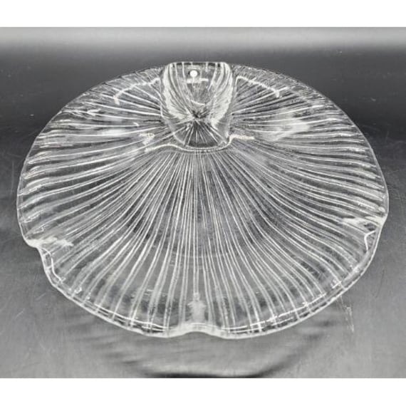 Mid Century Pukeberg Glass Scallop Clam Shell Dish Eva Englund 