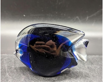 Marcolin Art Crystal Fish Figurine/paperweight - Etsy