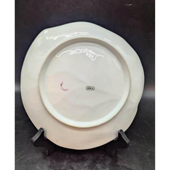 Set/4 Antique T&V Limoges Porcelain Leaf Shaped Lunchbox Plate
