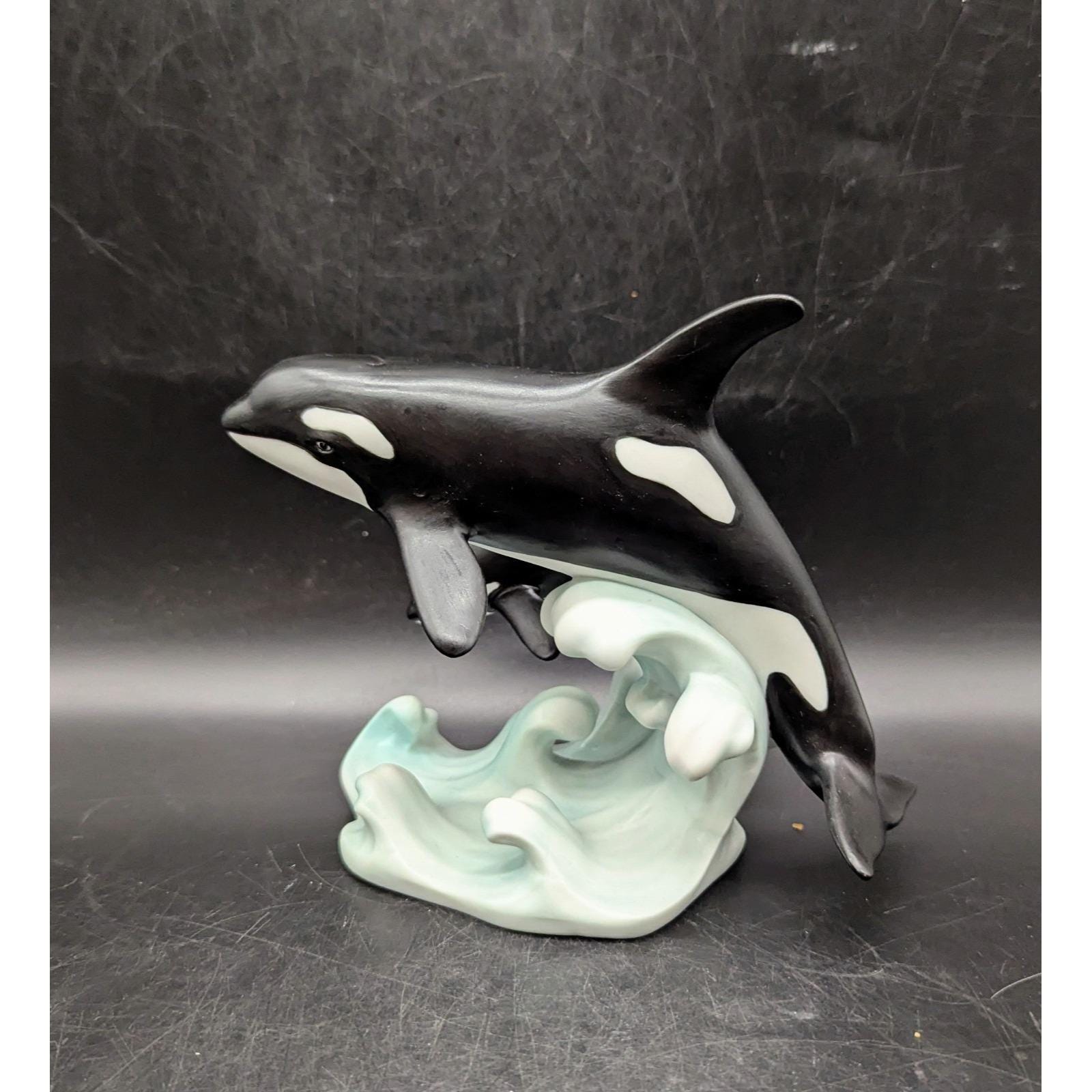 Vintage Lenox Orca's Odyssey 1994 Fine Porcelain Figure Sculpture