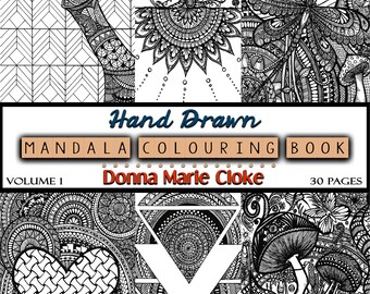 Mandala-Malbuch - handgezeichnet