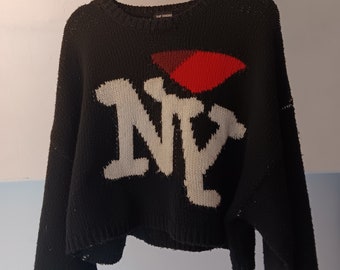 Raf Simmons Crop NY Sweater