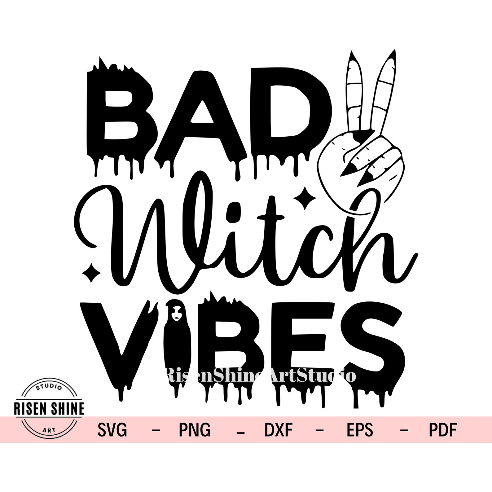 Bad witch vibes svg