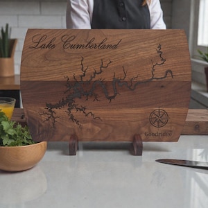 Engraved Lake Cutting Board – Personalized Lake Life Gift