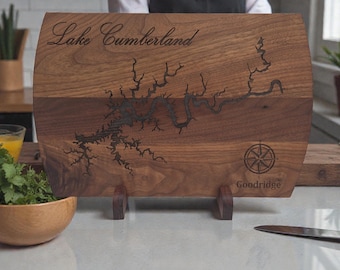 Engraved Lake Cutting Board – Personalized Lake Life Gift