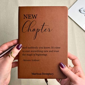 Personalized Journal Gift For New Chapter