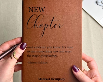 Personalized Journal Gift For New Chapter