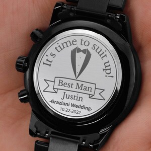Best Man Watch, Best Man Proposal, Asking Best Man, Groomsmen Gifts, Groomsmen Proposal, Gift For Groomsmen, Groomsmen Watch, Best Man Socks