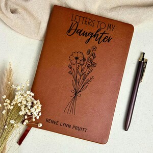 Diario de recuerdos personalizado de UD para hija de mamá: diario de recuerdos para regalar a la hija de mamá, cartas para mi hija, diario de recuerdo de regalo